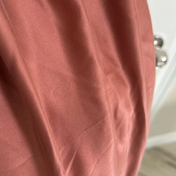 Zimmerman Rose Pink Sueded Silk Cocktail Dress Drape‎ Bodice size 1! 🌹 - Picture 4 of 9